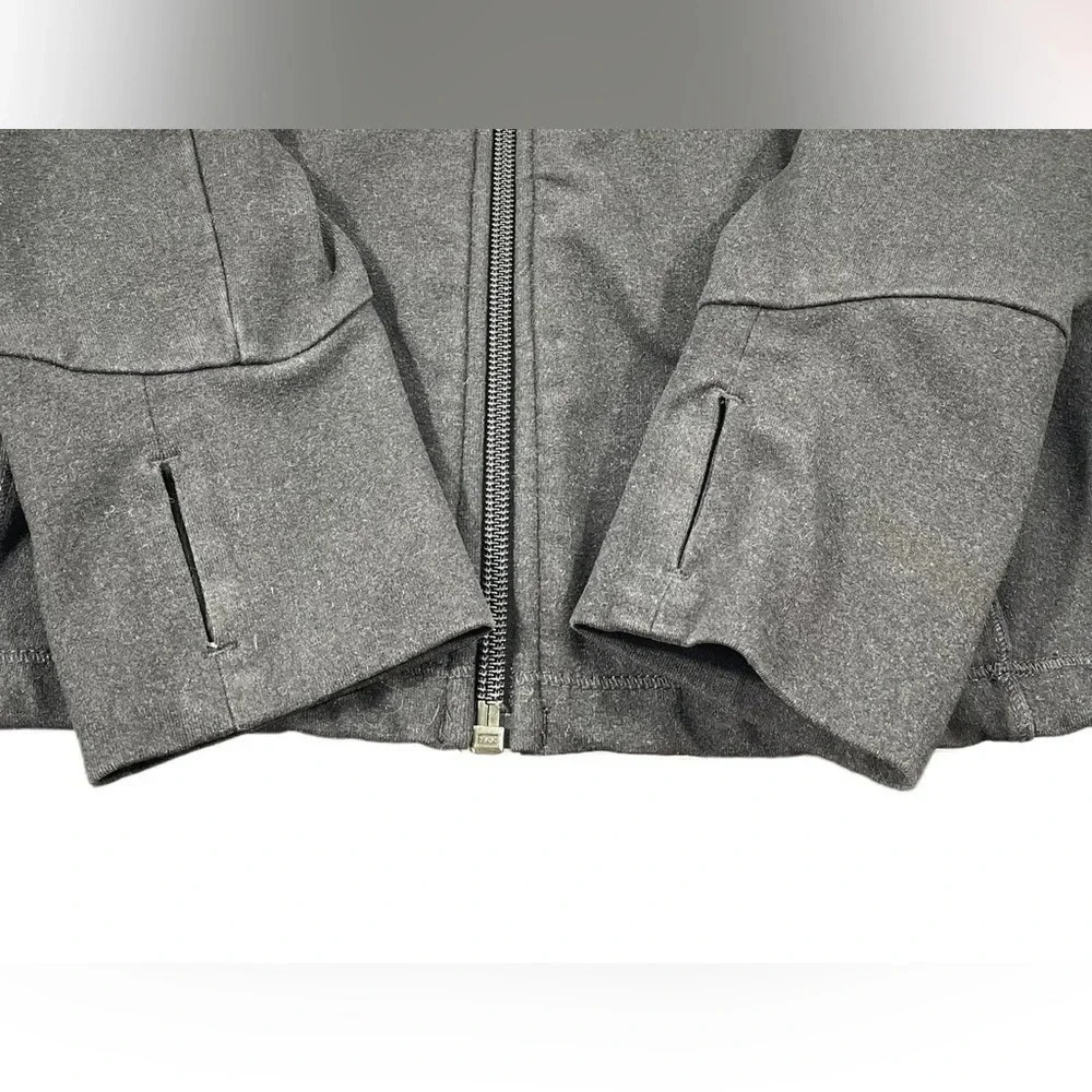 Ellen Tracy Active Zip Up Jacket Mesh Back Charcoal Size Small - Picture 9 of 10